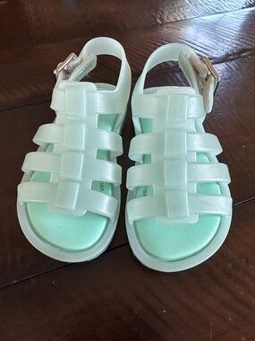 Mini Melissa Mint Jelly Strappy Sandals